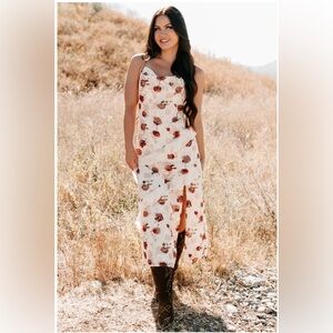 Floral Ruffle Maxi Dress